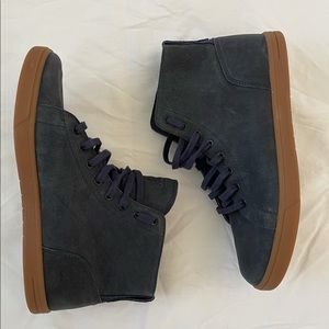 Men’s UGG Leather High Top Shoe - Blue